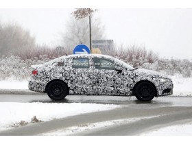 Audi A3 sedan caught during testing